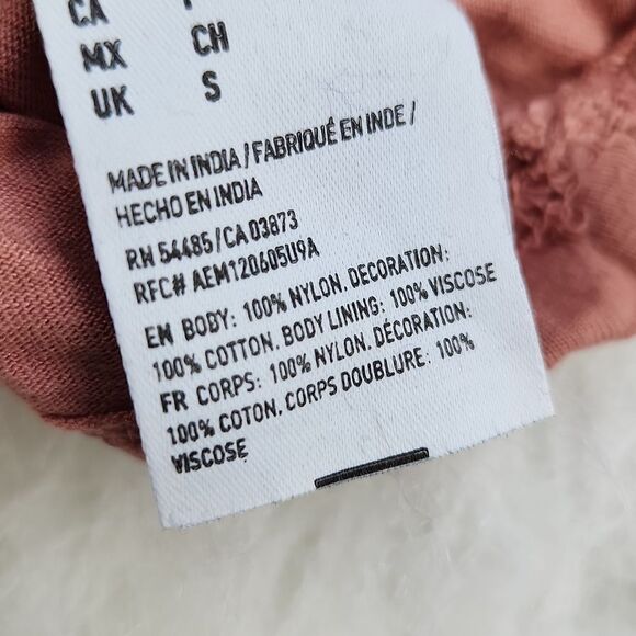 American Eagle -384 Outfitters Tassels Lace Boho Sheer Cami Over Tank Top Size S - Picture 6 of 9